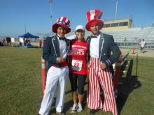 Participant with Uncle Sam(s)